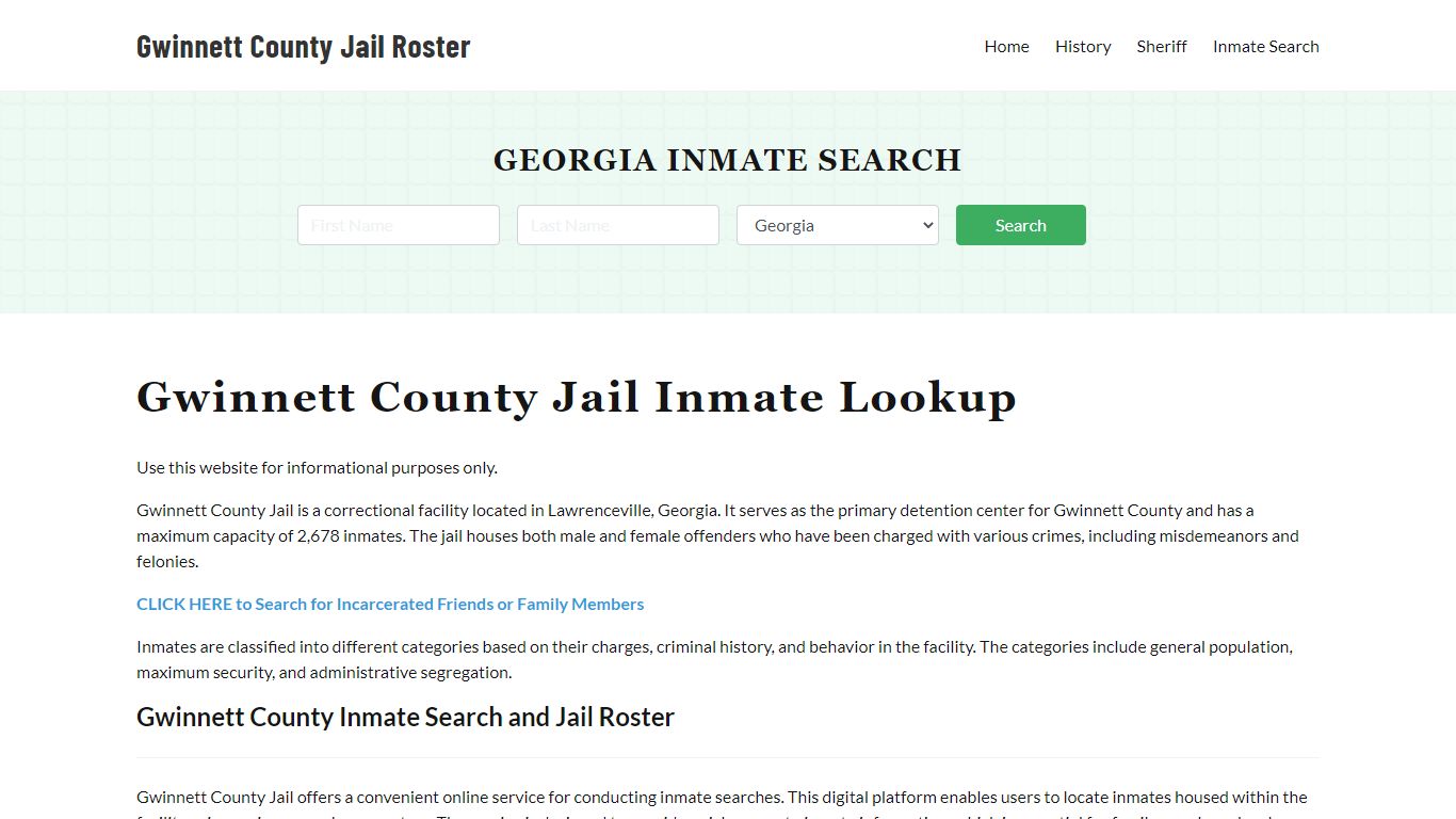 Gwinnett County Jail Roster Lookup, GA, Inmate Search