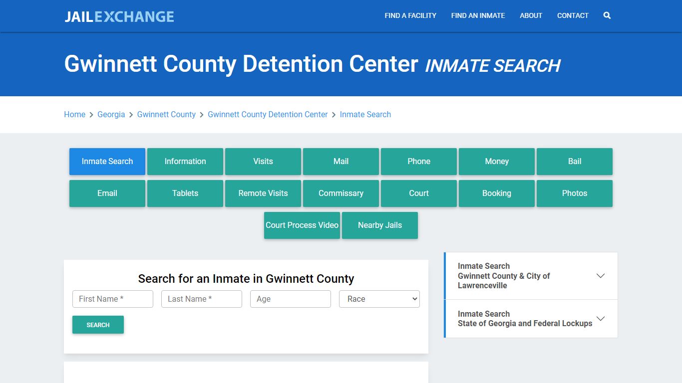 Gwinnett County Detention Center Inmate Search - Jail Exchange